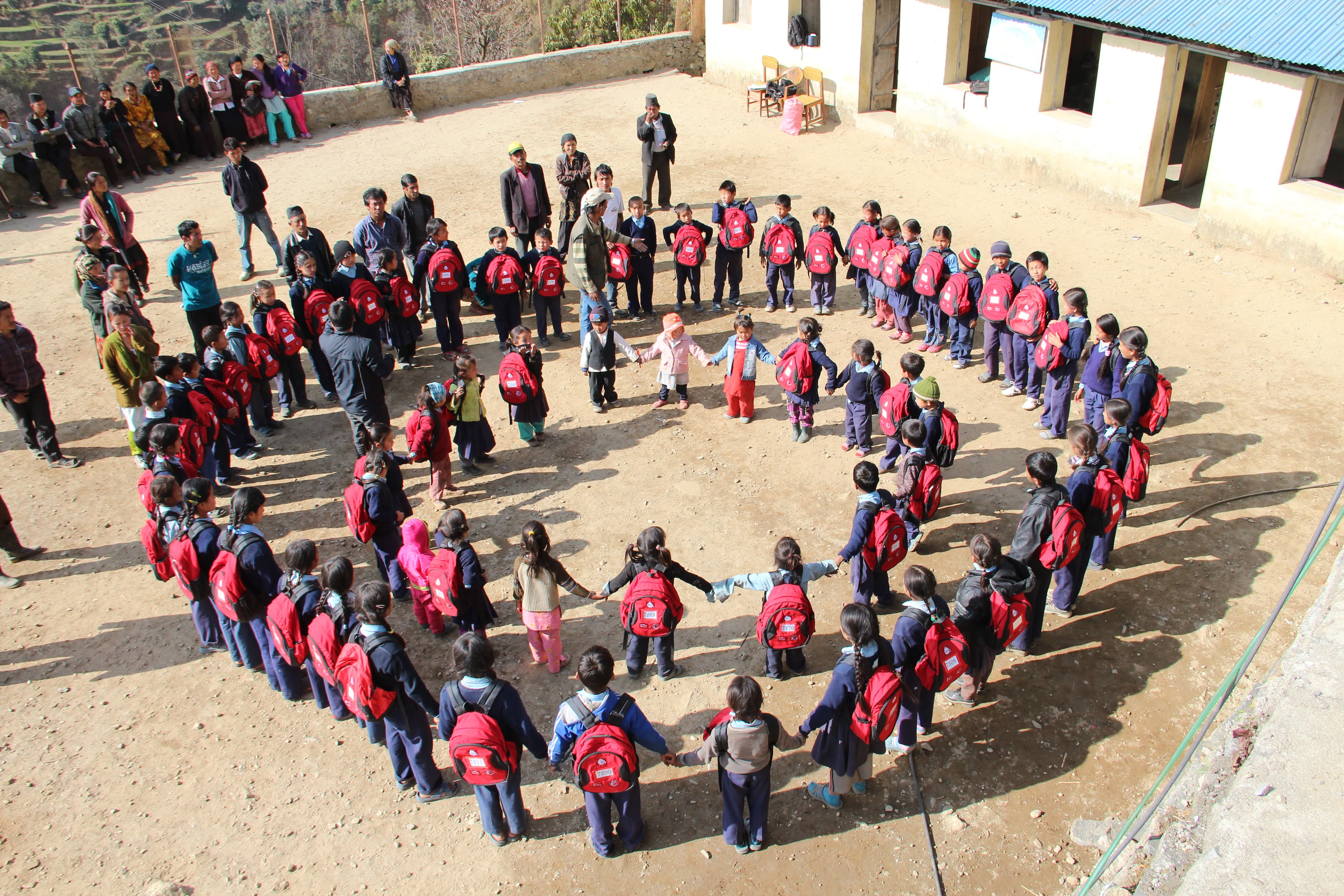 School in a Bag to Keep Children at School and Reduce Financial Strain