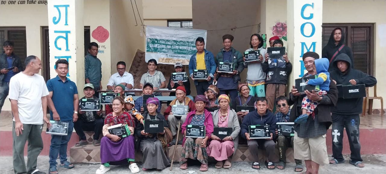 450 Solar Lights For Flood-affected Families in Rasuwa-Nuwakot: Distribution Campaign Wrapped Up!